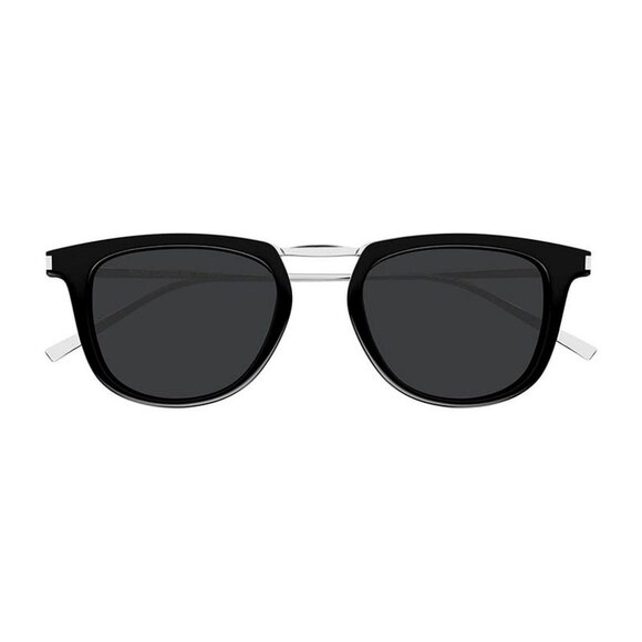 NEW SL753 001 SAINT LAURENT SUNGLASSES ROUND BLACK WOMEN EYEWEAR - Picture 3 of 5
